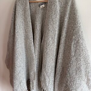 Gray BASS Cape Sweater